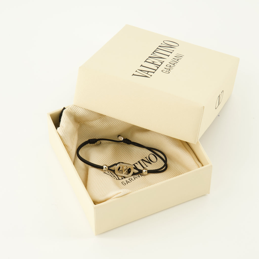 Bijoux ブラックコードオヴァレットブレスレット Valentino Garavani Noir Homme