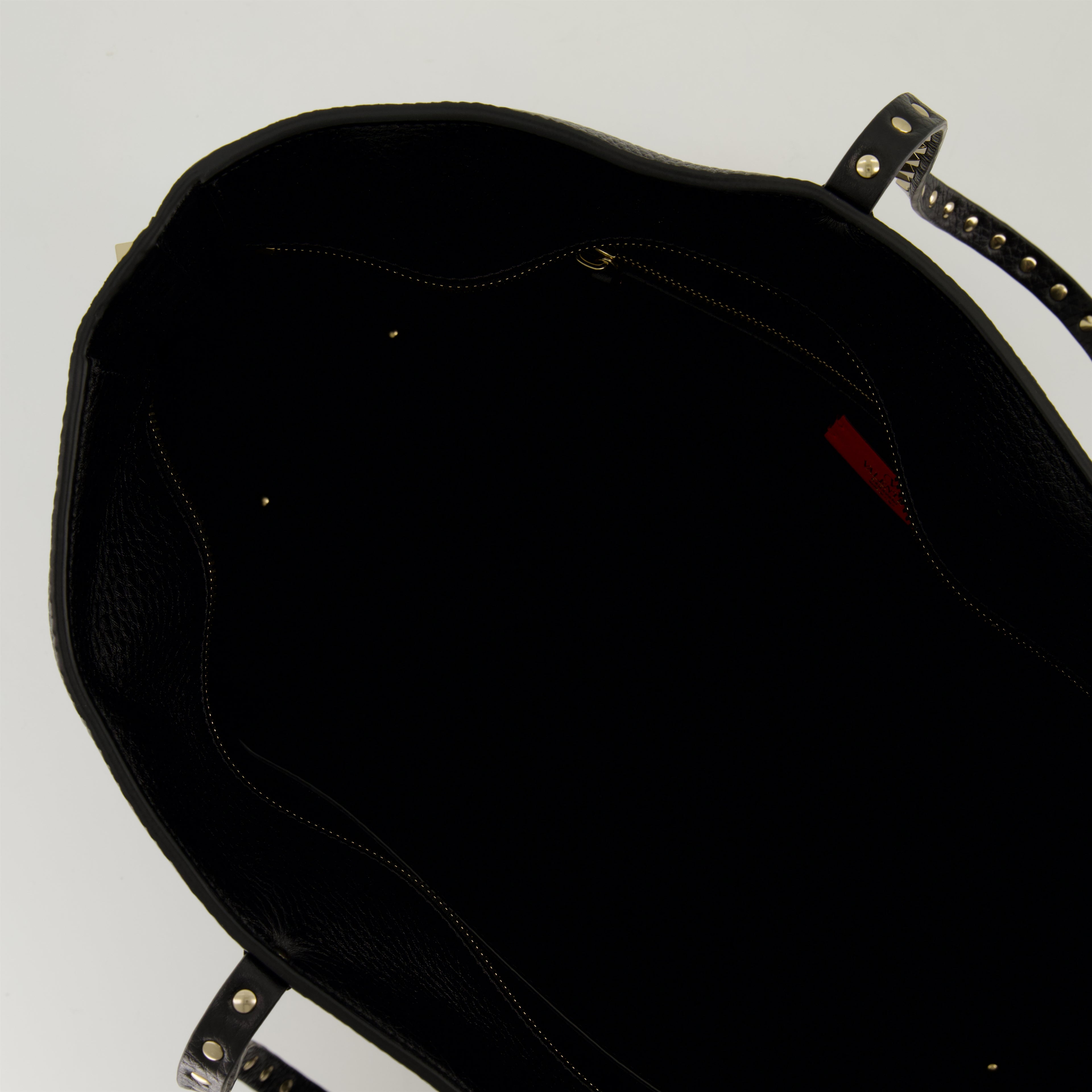 Borse tote Sac cabas en cuir Valentino Garavani Nero Femme