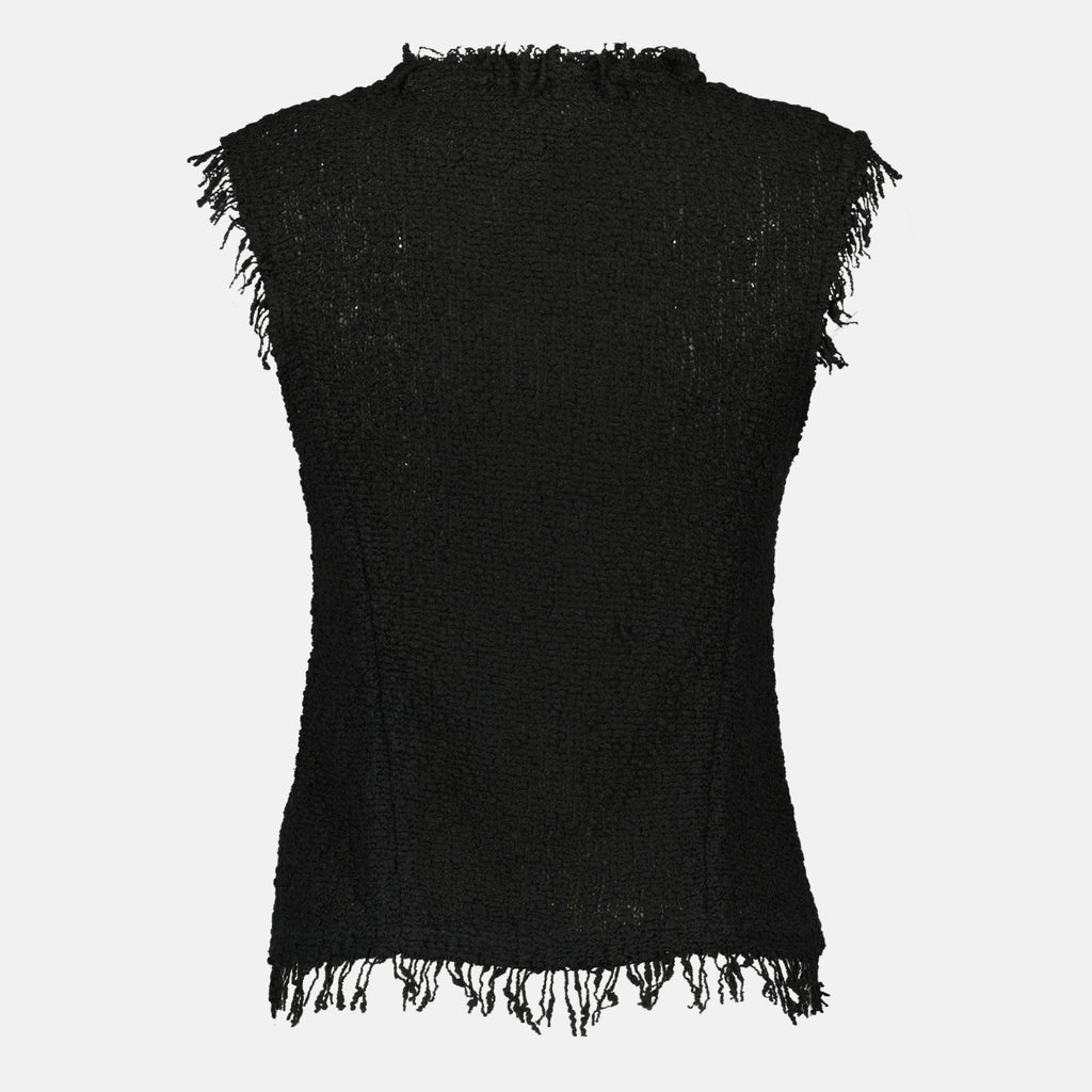 Vestes Veste sans manches en tweed noir Iro Noir Femme