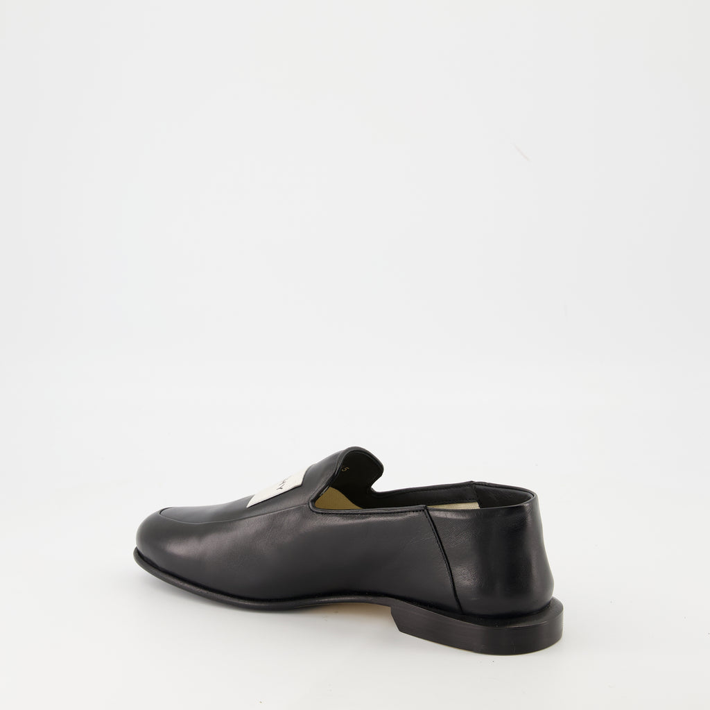 Image of the Givenchy label loafers for men - Autumn-Winter 2025 season - Three-quarter back right view