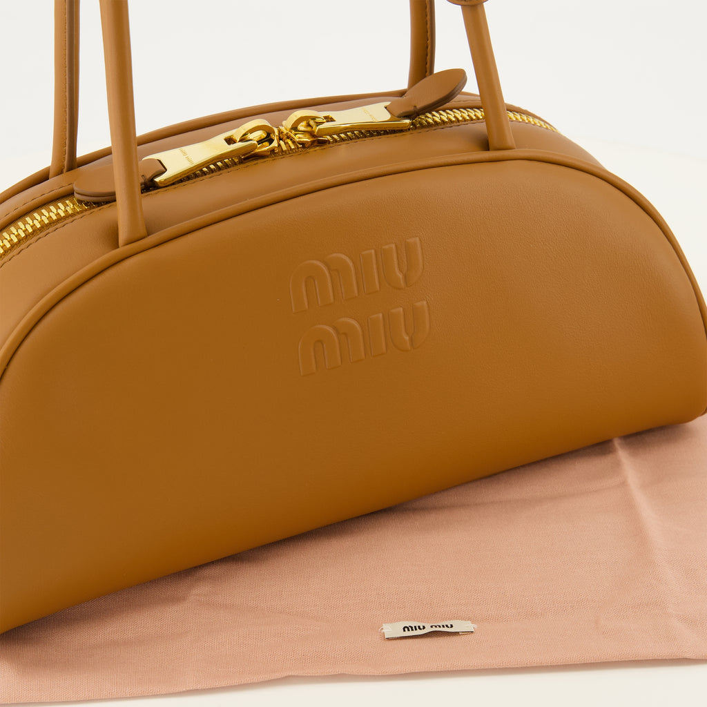 Sacs à main et épaule Sac en cuir marron Miu Miu Marron Femme