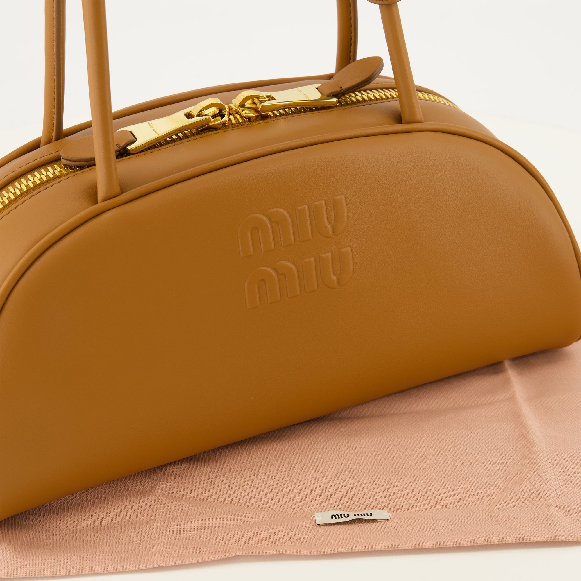 Sacs à main et épaule Saco de Couro Castanho Miu Miu Marron Femme