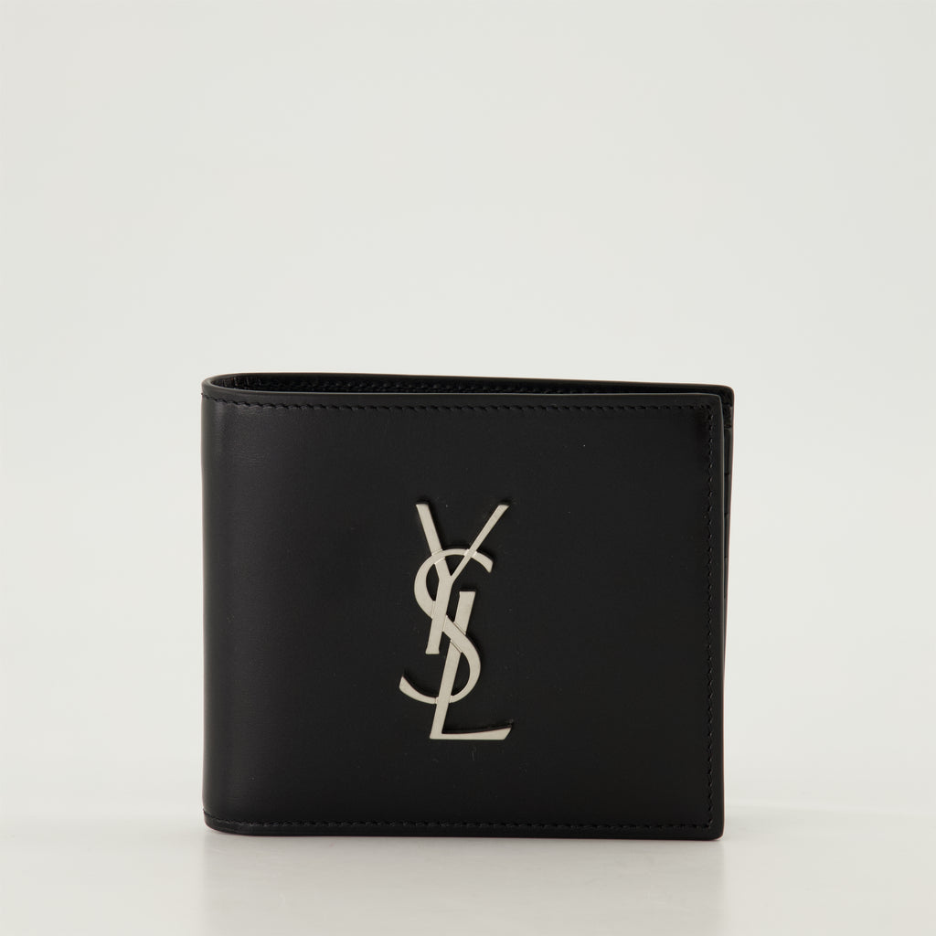 Small leather goods Cassandre Wallet Saint Laurent Black Homme