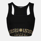Top Reggiseno Sportivo Medusa Versace Nero Femme