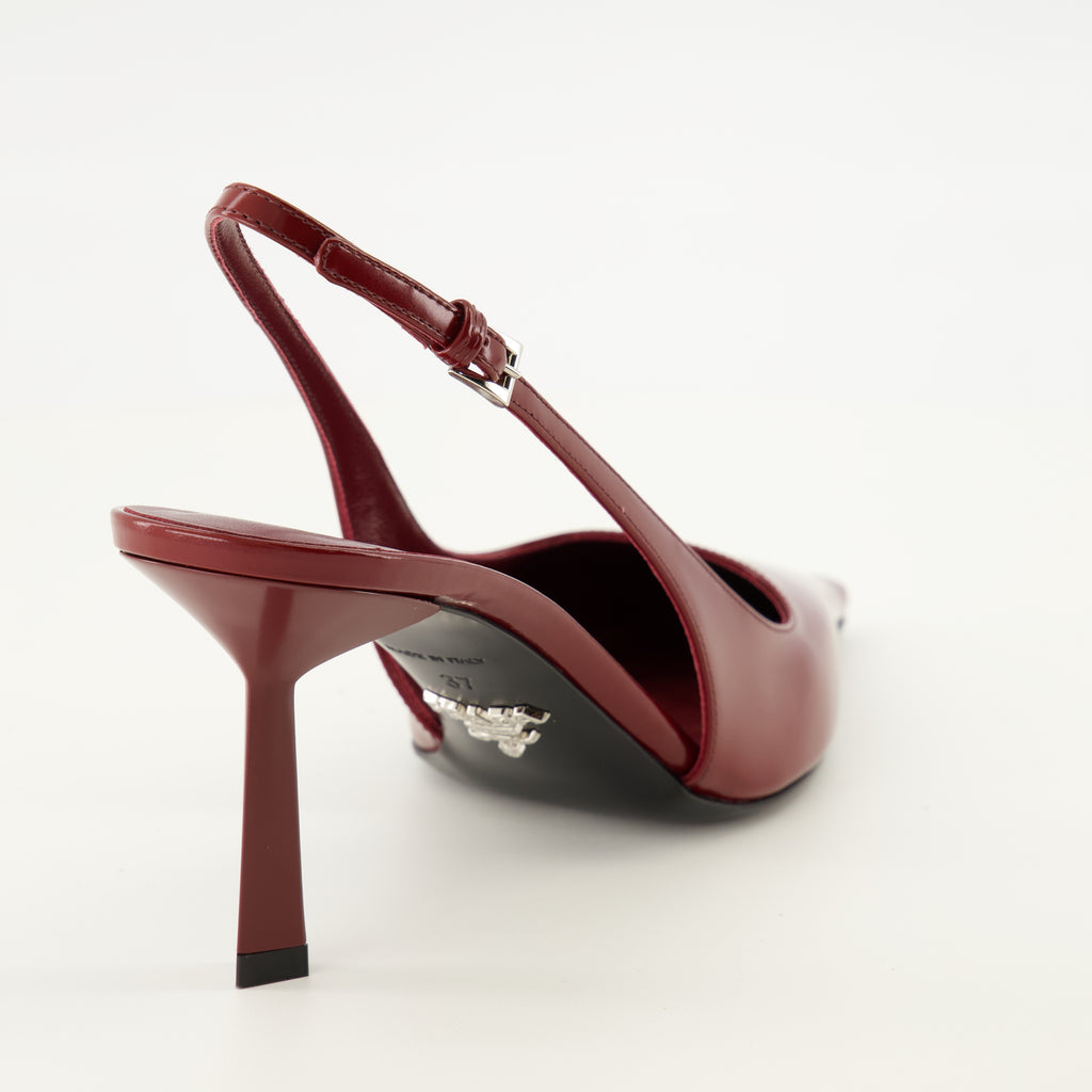Escarpins 레드 페이턴트 레더 힐 Prada Rouge Femme