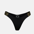 Beachwear Bas de bikini Greca Versace Noir Femme