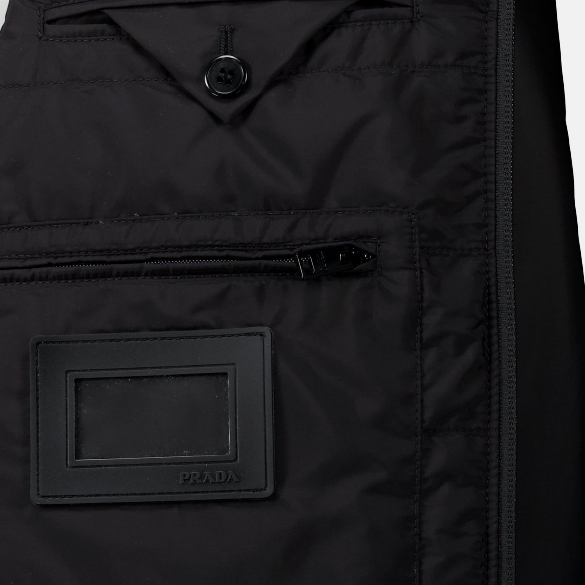 Manteaux Doudoune en Re-Nylon noir Prada Noir Homme