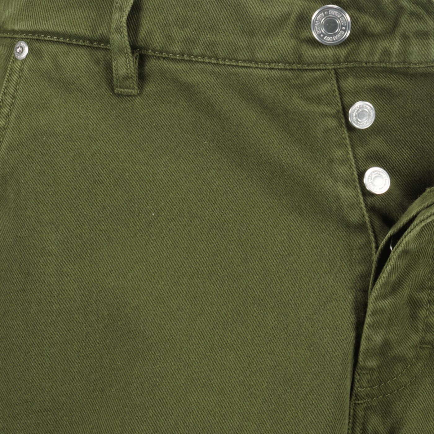 Pants Wide Leg Jeans Ami PARIS Khaki Homme