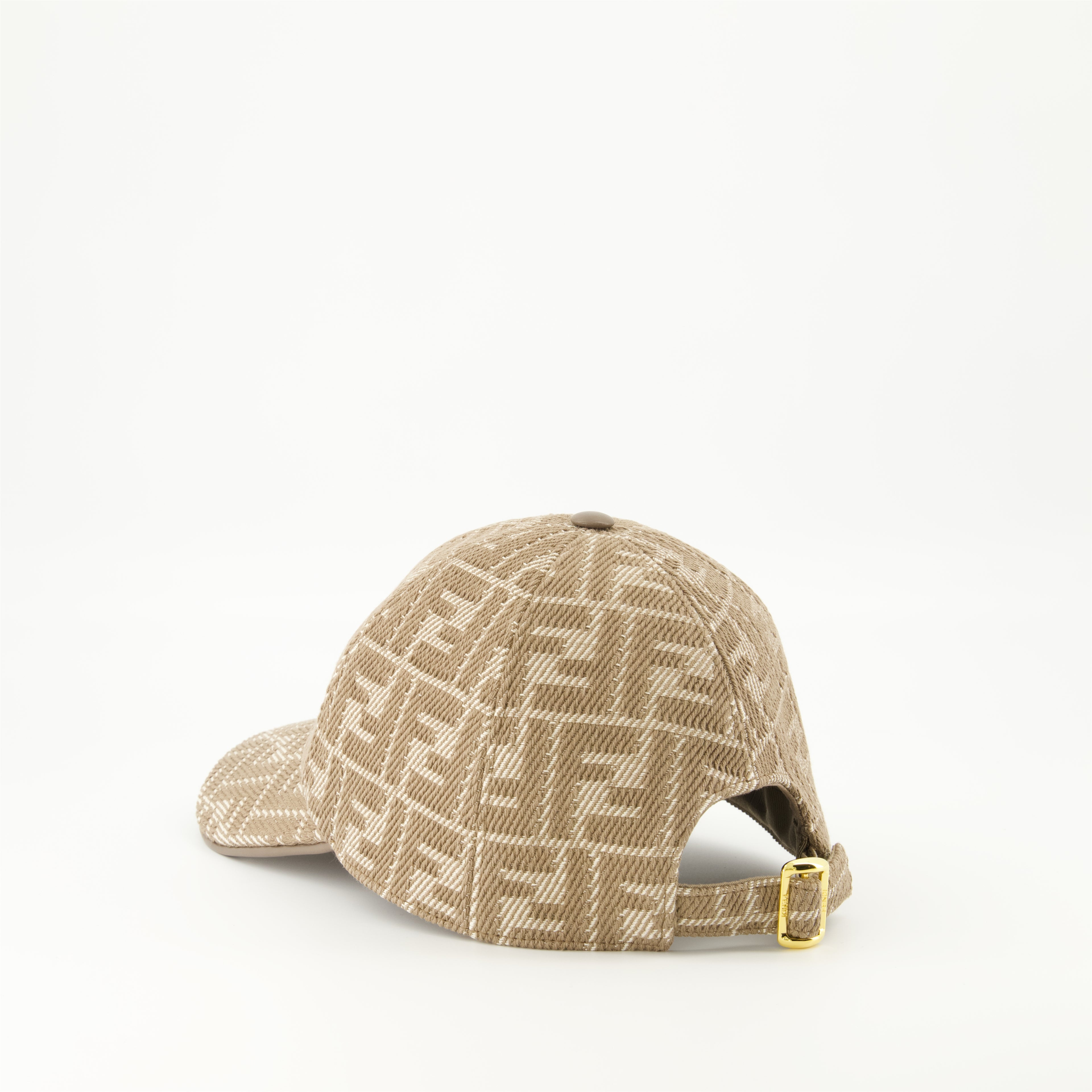Chapeaux, casquettes et bonnets Casquette FF en denim Fendi Beige Femme