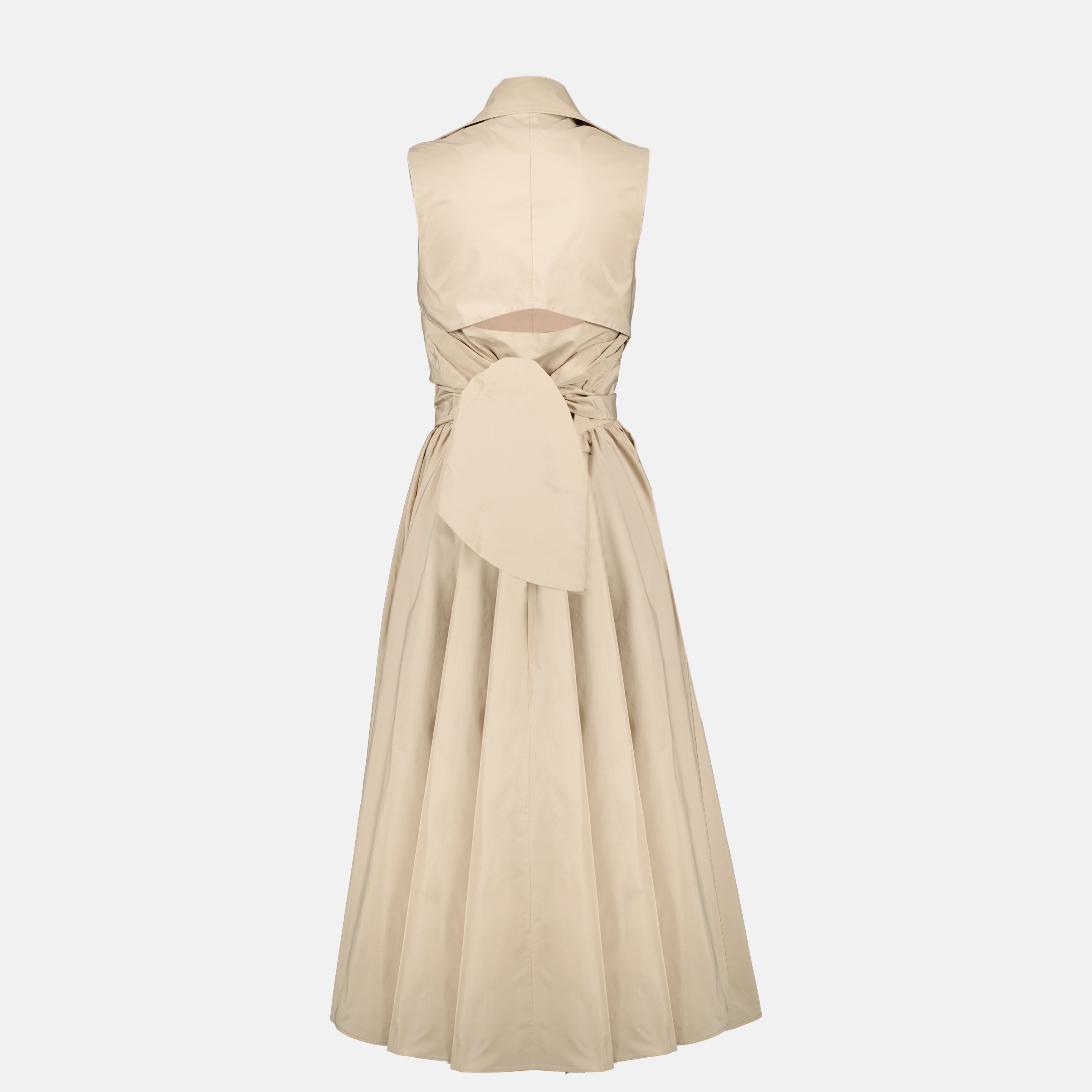 Robes Robe drapée bleu en faille recyclé Patou Beige Femme