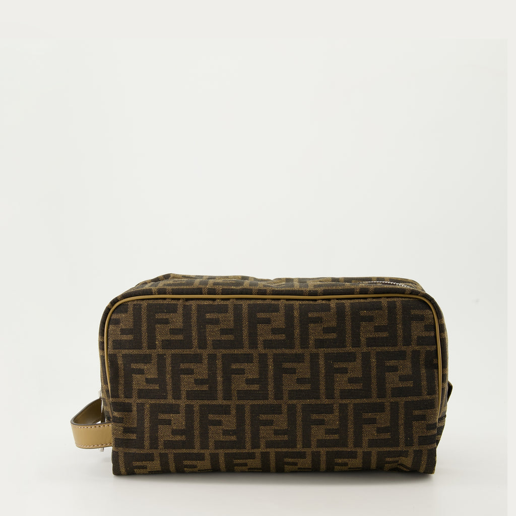 Pouches Trousse de toilette FF Fendi Brown Homme