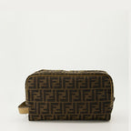 Pouches Trousse de toilette FF Fendi Brown Homme