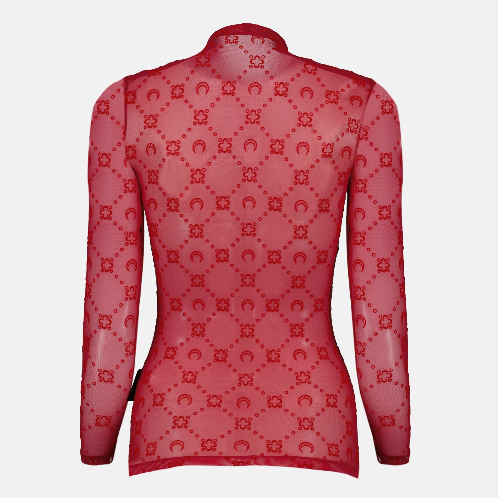 MARINE SERRE トップス　XS 新品未使用 Red Mesh Monogram Top Marine Serre - Women – myCompañero