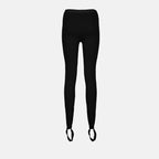 Calças Leggings Tapered dos Anos 90 Versace Preto Femme