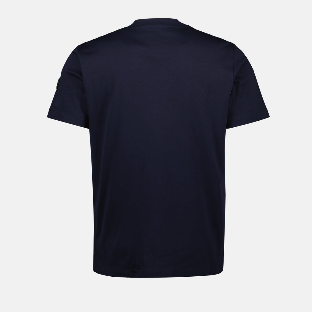T-shirt T-Shirt Logo Blu Marino Moncler Blu scuro Homme