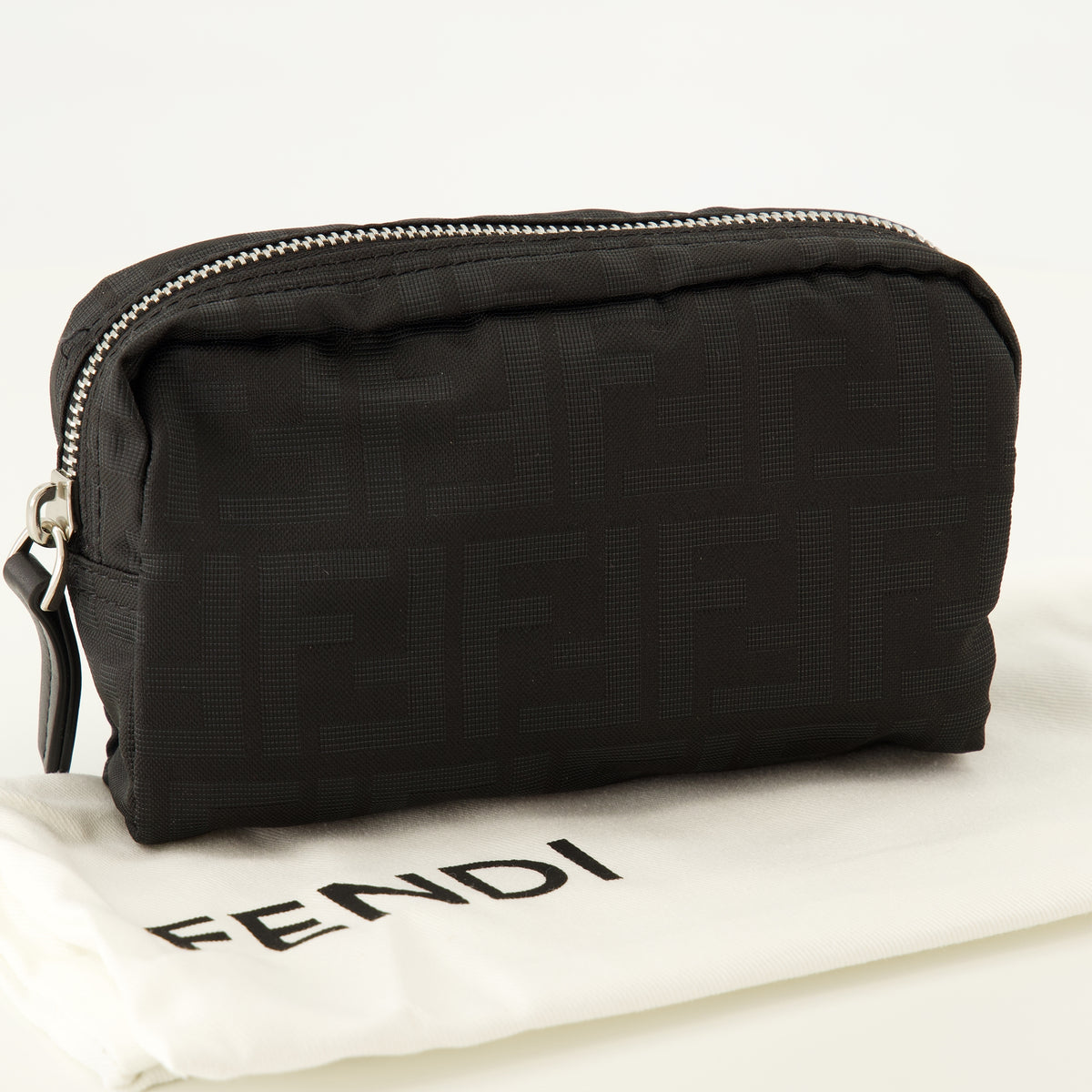 Pochettes Mikro Kulturtasche Fendi Noir Unisexe