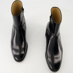 Stivali e stivaletti Stivali alla Caviglia in Pelle Pat Valentino Garavani Nero Homme