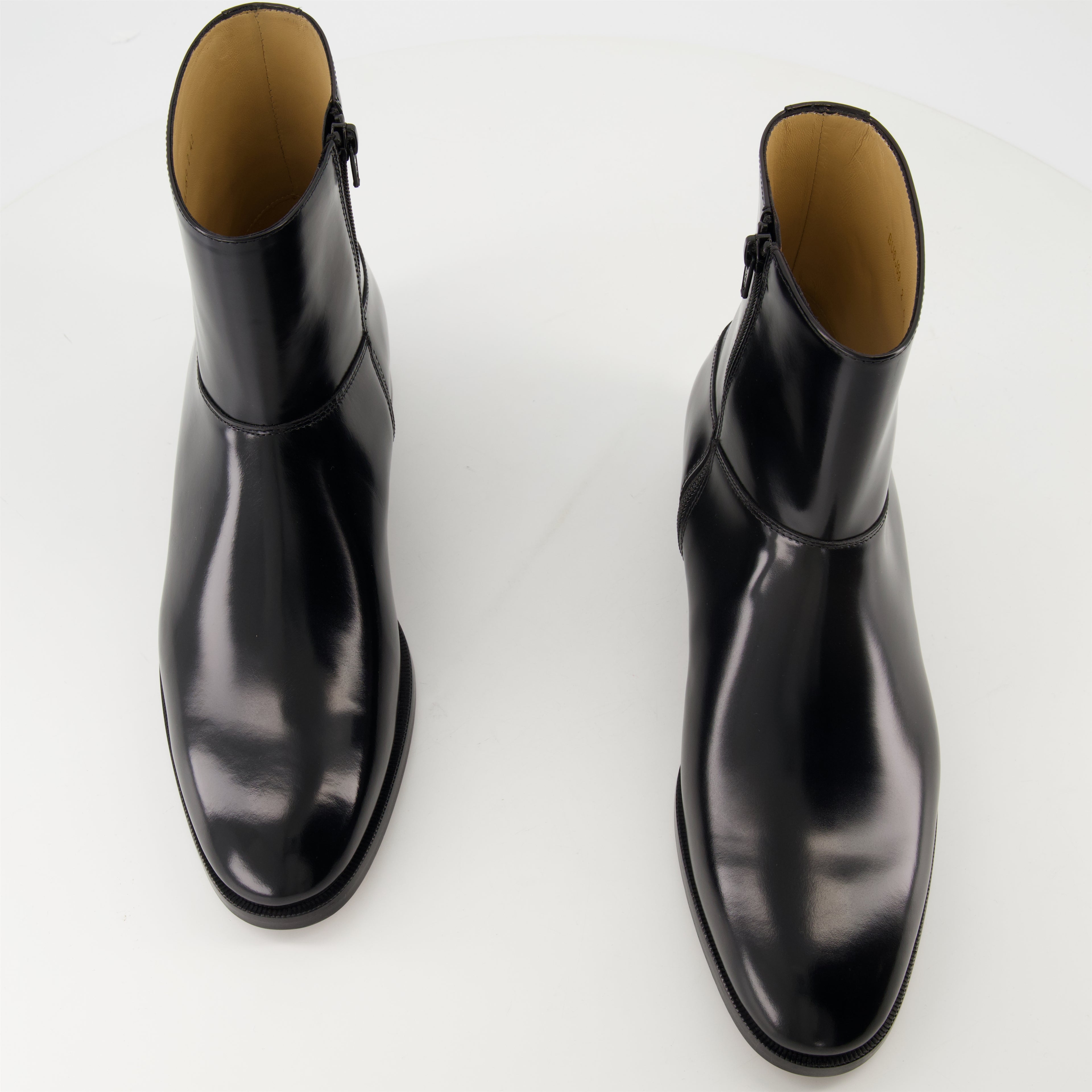 Bottes et bottines Bottines Pat en cuir Valentino Garavani Noir Homme