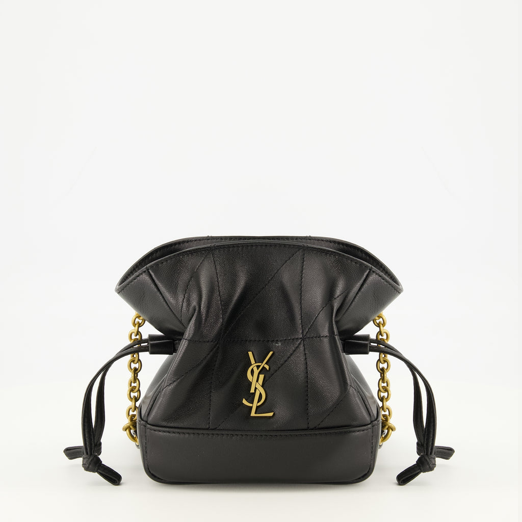 Image de l'article Sac Jamie mini noir de la marque Saint Laurent pour Femme - Saison Printemps-Été 2026 - Vue de Face