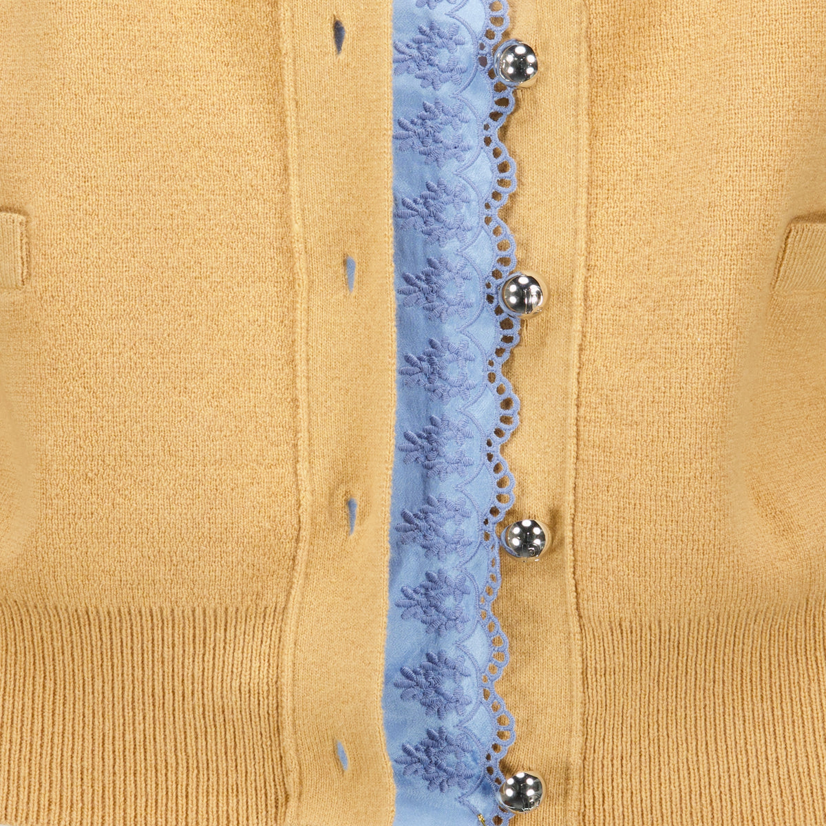 Maille Kamelwoll-Cardigan Rabanne Jaune Femme
