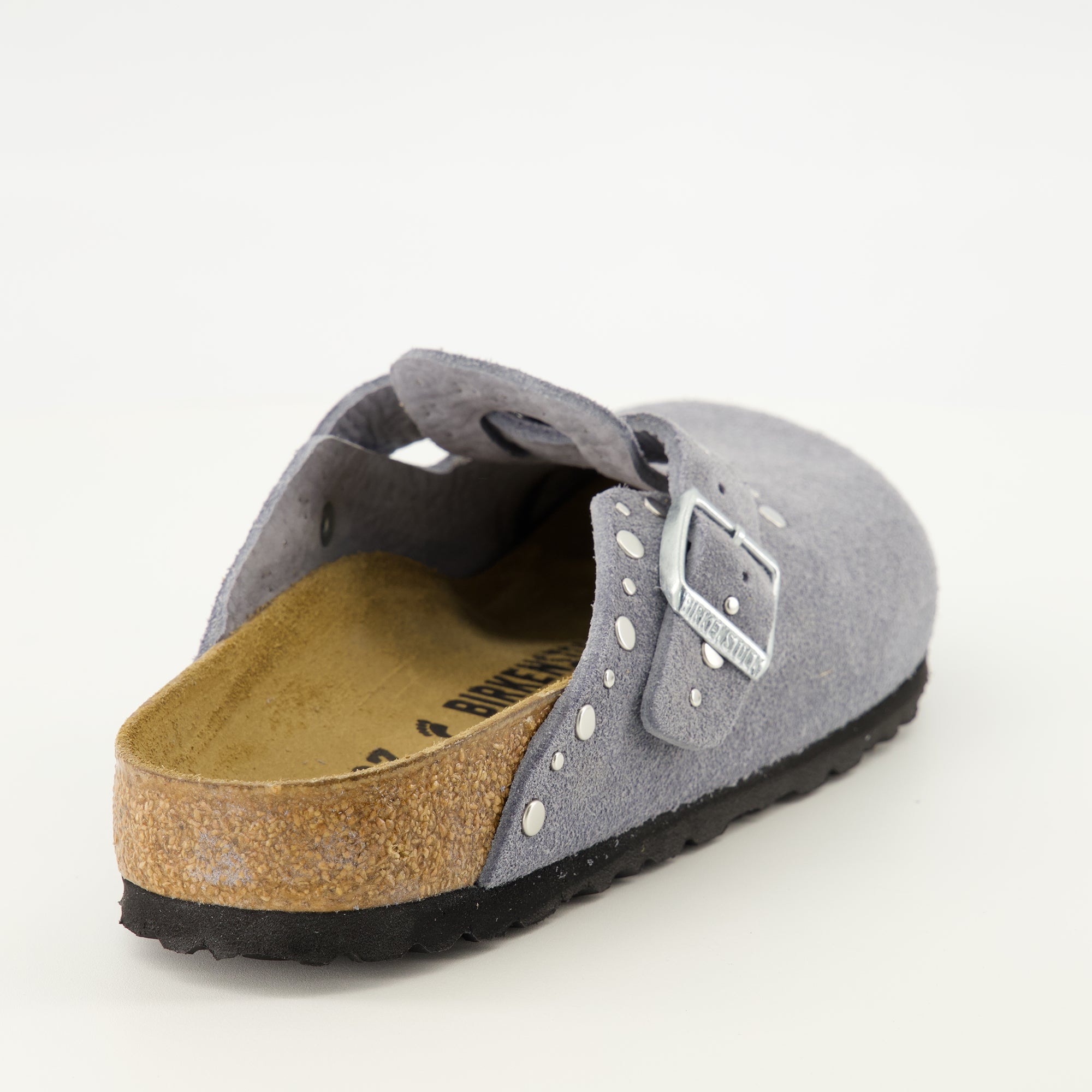 Chaussures ouvertes 회색 보스턴 리벳 뮬 Birkenstock Gris Femme