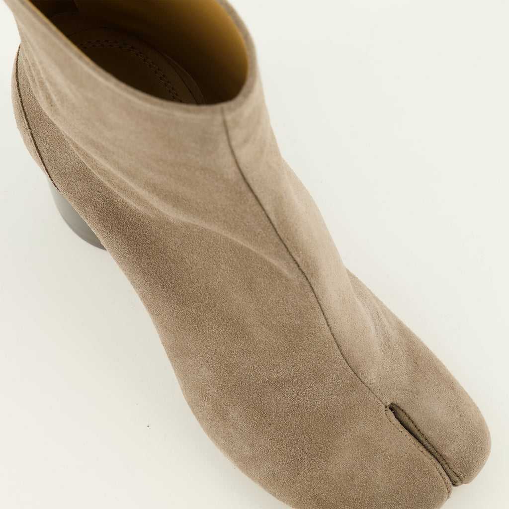 Bottines 갈색 스웨이드 타비 앵클 부츠 Mm6 Marron Femme