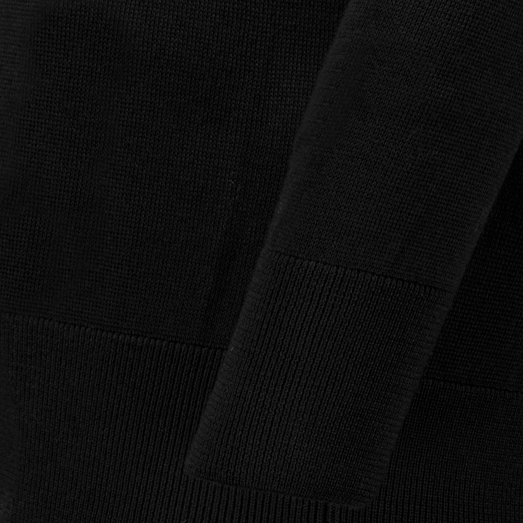 Maille AMI Schwarzer Herz Rollkragenpullover aus Wolle Ami PARIS Noir Homme