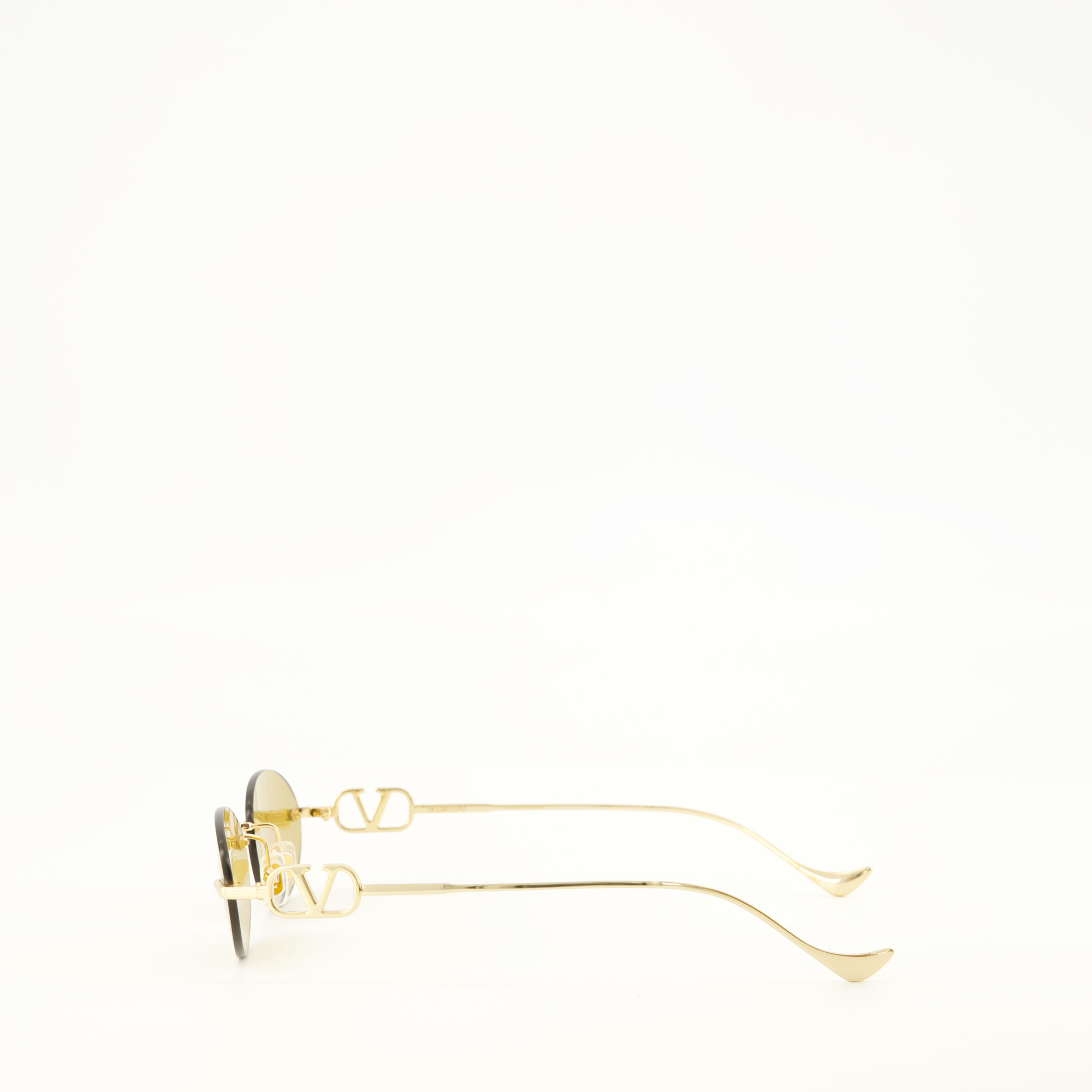Lunettes Geometric Metal Glasses Valentino Garavani Doré Femme