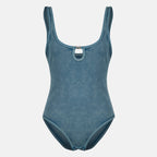 Imagem do body em algodão Maura azul da marca Diesel para Mulheres - Primavera-Verão 2026 - Vista Frontal