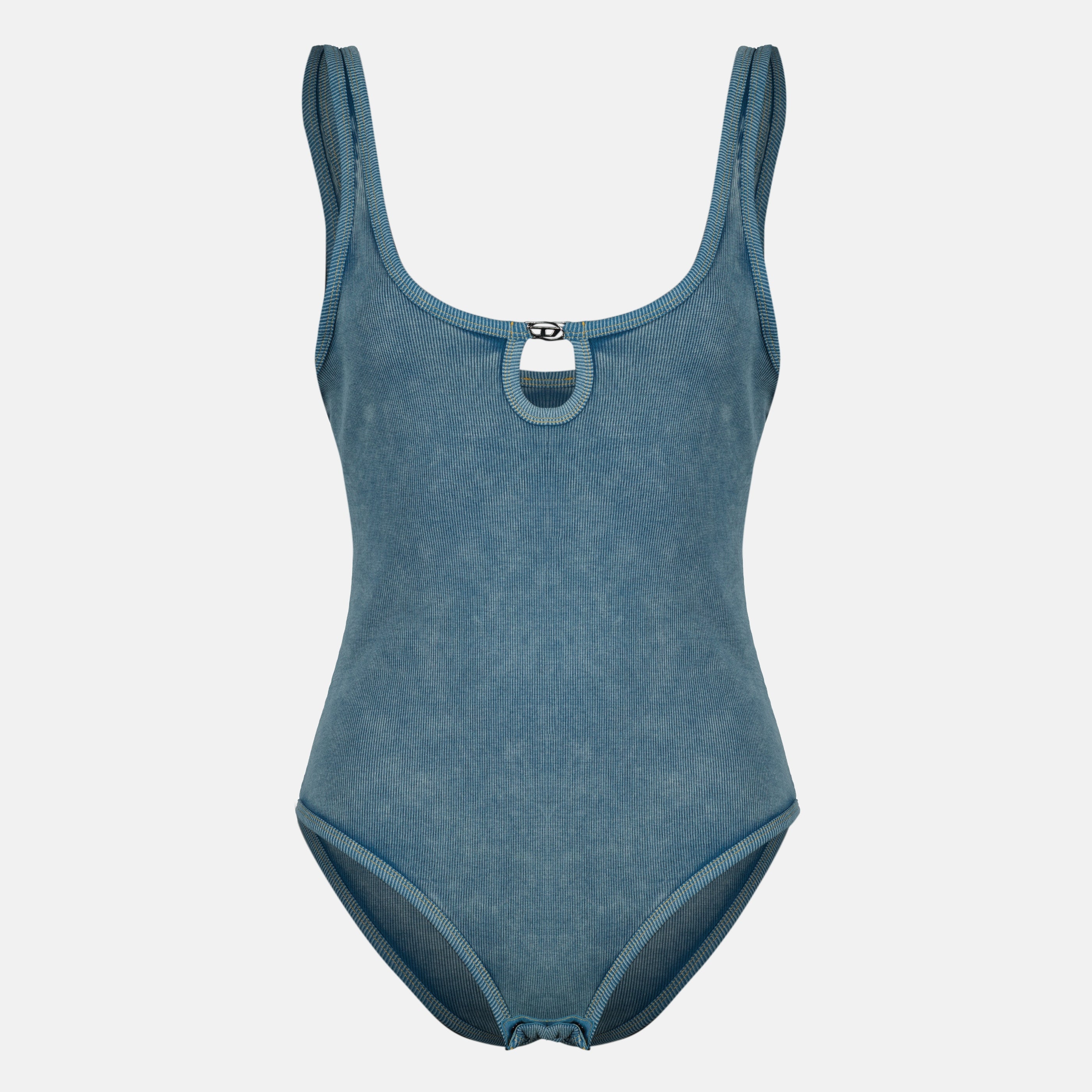 Image de l'article Body en coton Maura bleu de la marque Diesel pour Femme - Saison Printemps-Été 2026 - Vue de Face