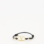 Bild des schwarzen Vlogo-Armbandes der Marke Valentino Garavani für Frauen - Frühjahr-Sommer 2026 - Rückansicht