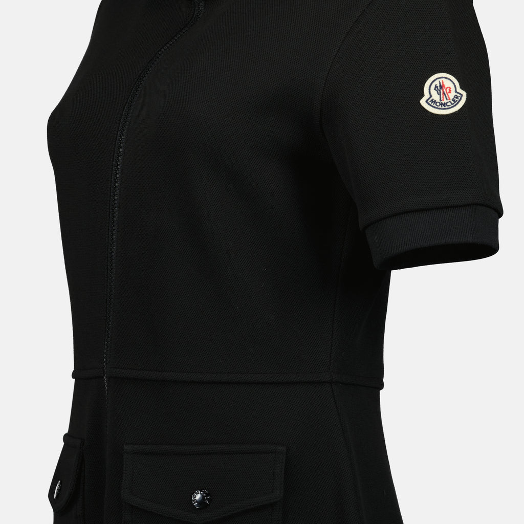 Kleider Reißverschlusskleid Moncler Schwarz Femme