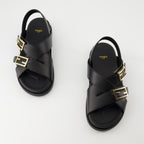 Chaussures ouvertes Sandales Fendi Feel Fendi Noir Femme