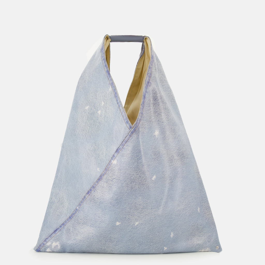 Sacs à main et épaule 일본 데님 효과 백 Mm6 Bleu Femme
