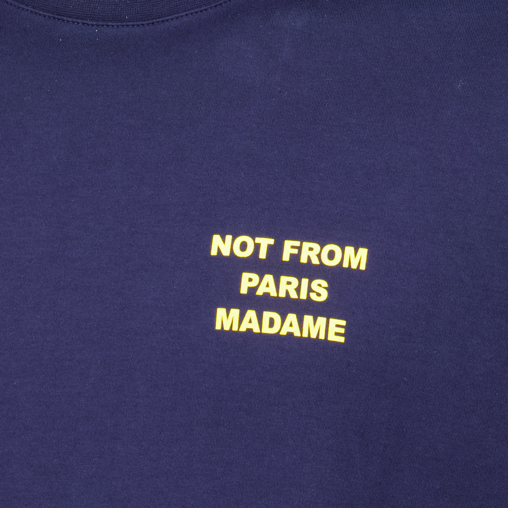 T-shirts T-shirt con Slogan Blu Navy Drole De Monsieur Bleu foncé Homme