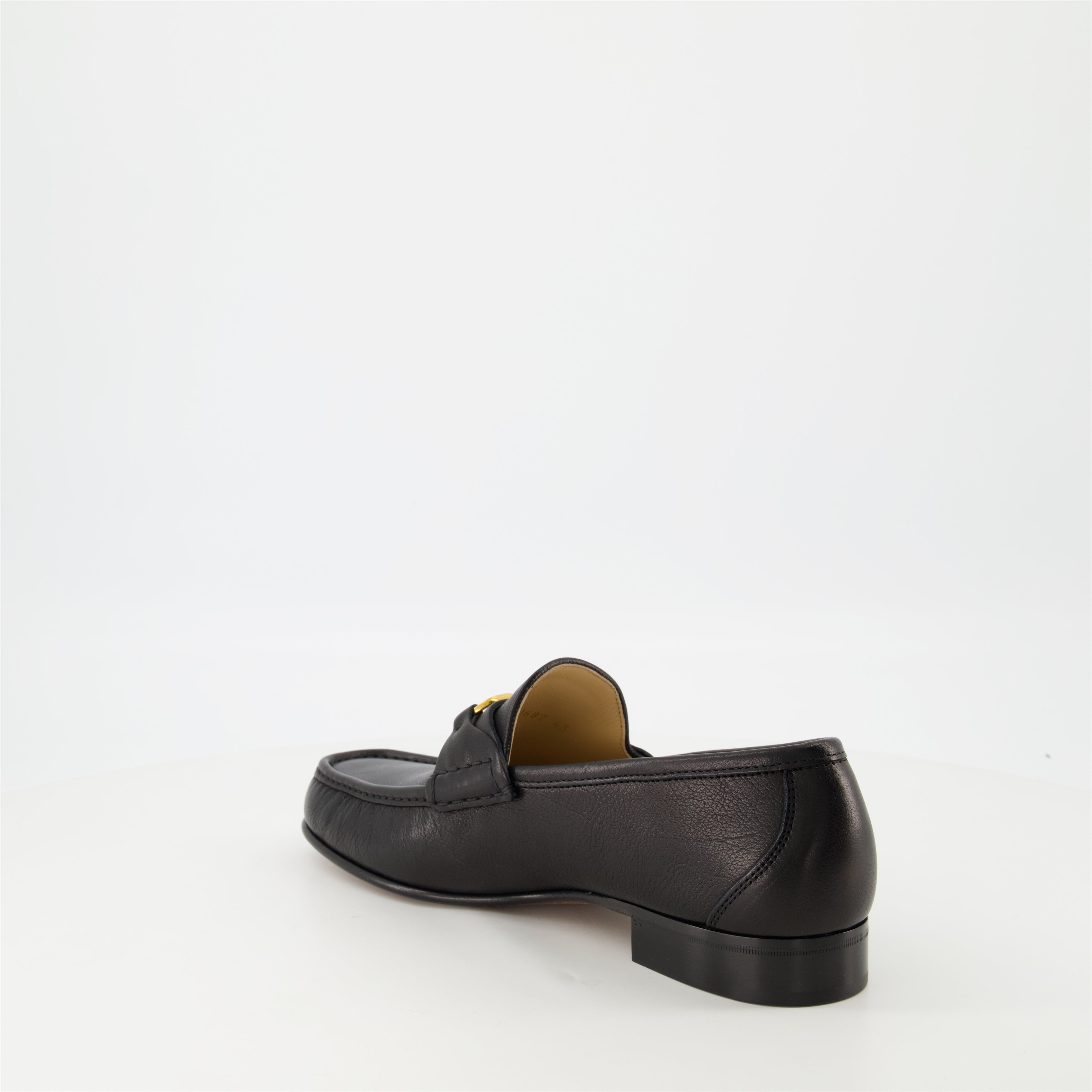Mocassins Moccassins VLogo en cuir nappa noir Valentino Garavani Noir Homme
