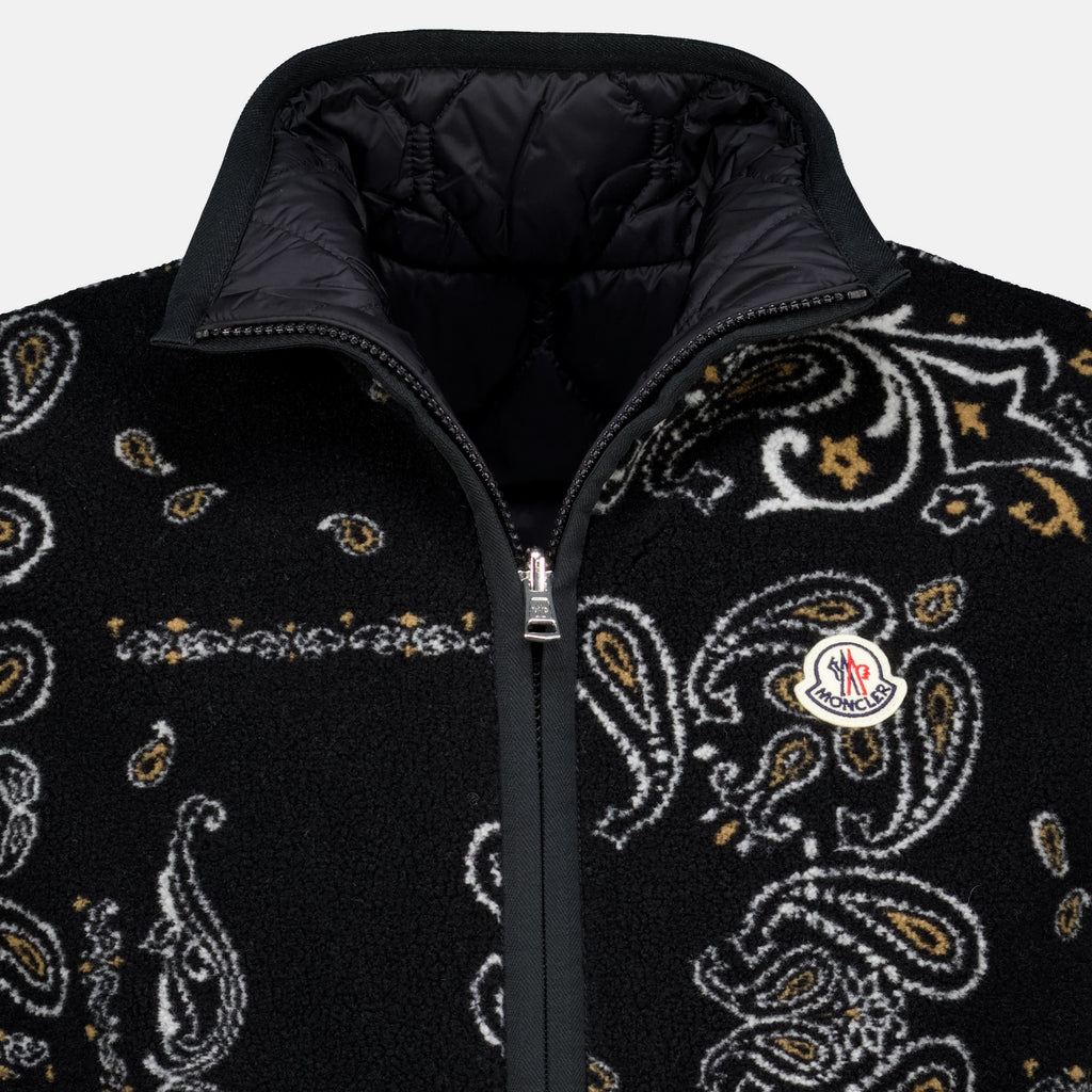 Vestes 리버시블 테디 민소매 재킷 Moncler Noir Homme
