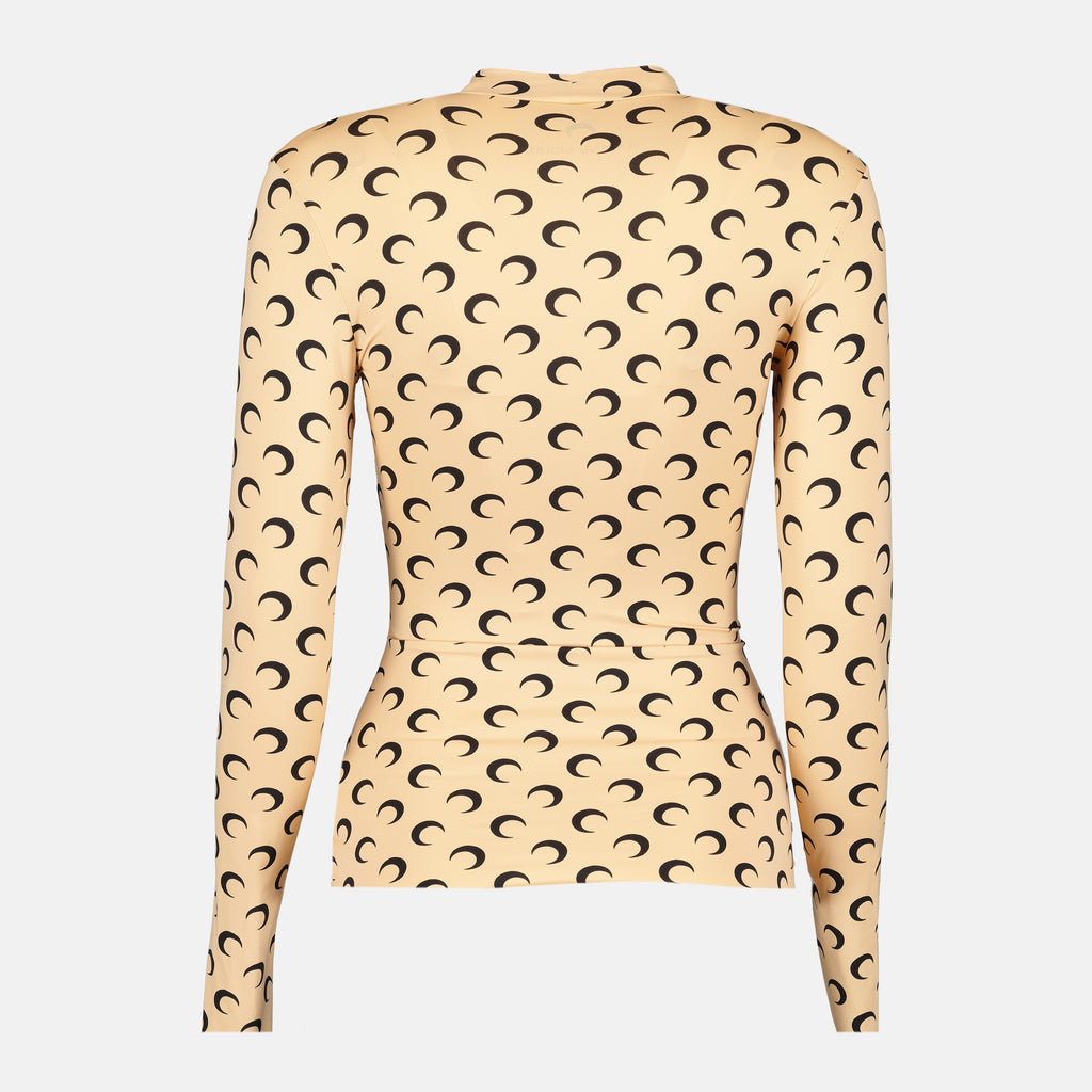 Bild des Top Jersey Moon Artikels der Marke Marine Serre für Frauen - Herbst-Winter Saison 2025 - Detailansicht_2