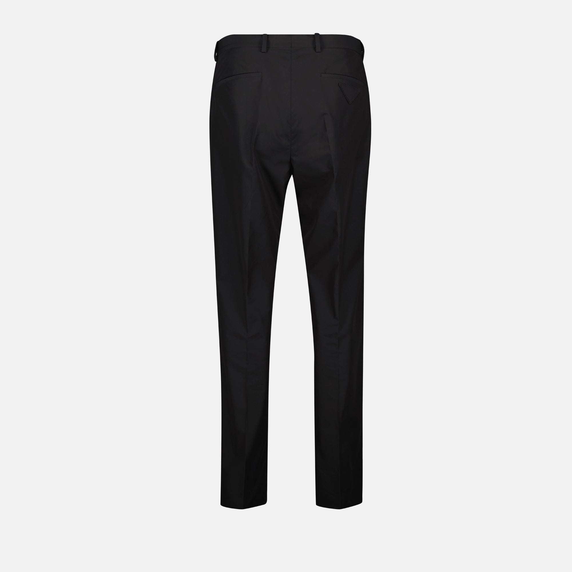 Pantaloni Pantaloni in Cotone Tecnico Prada Nero Homme