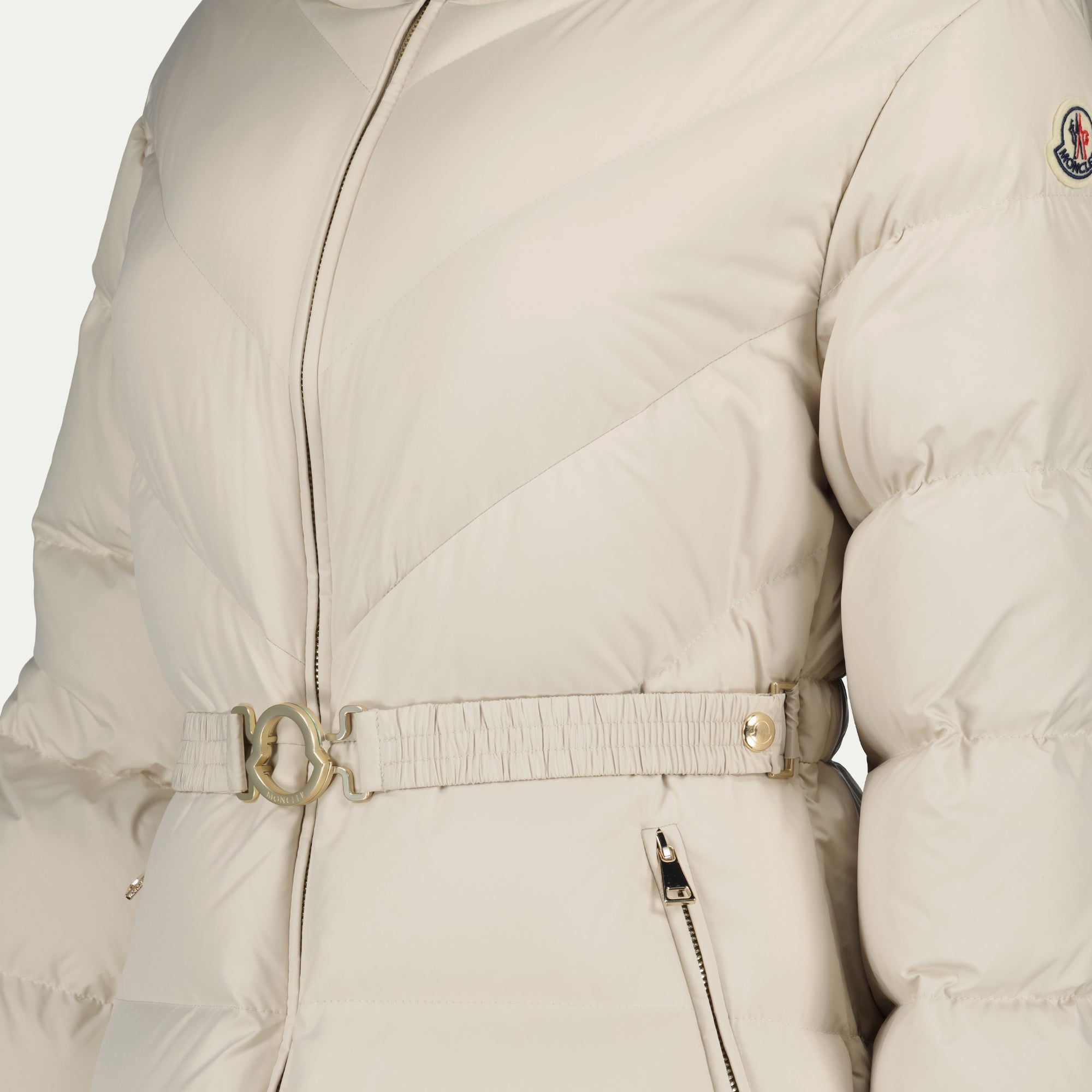 Casacos Casaco Down Brush Moncler Branco Femme
