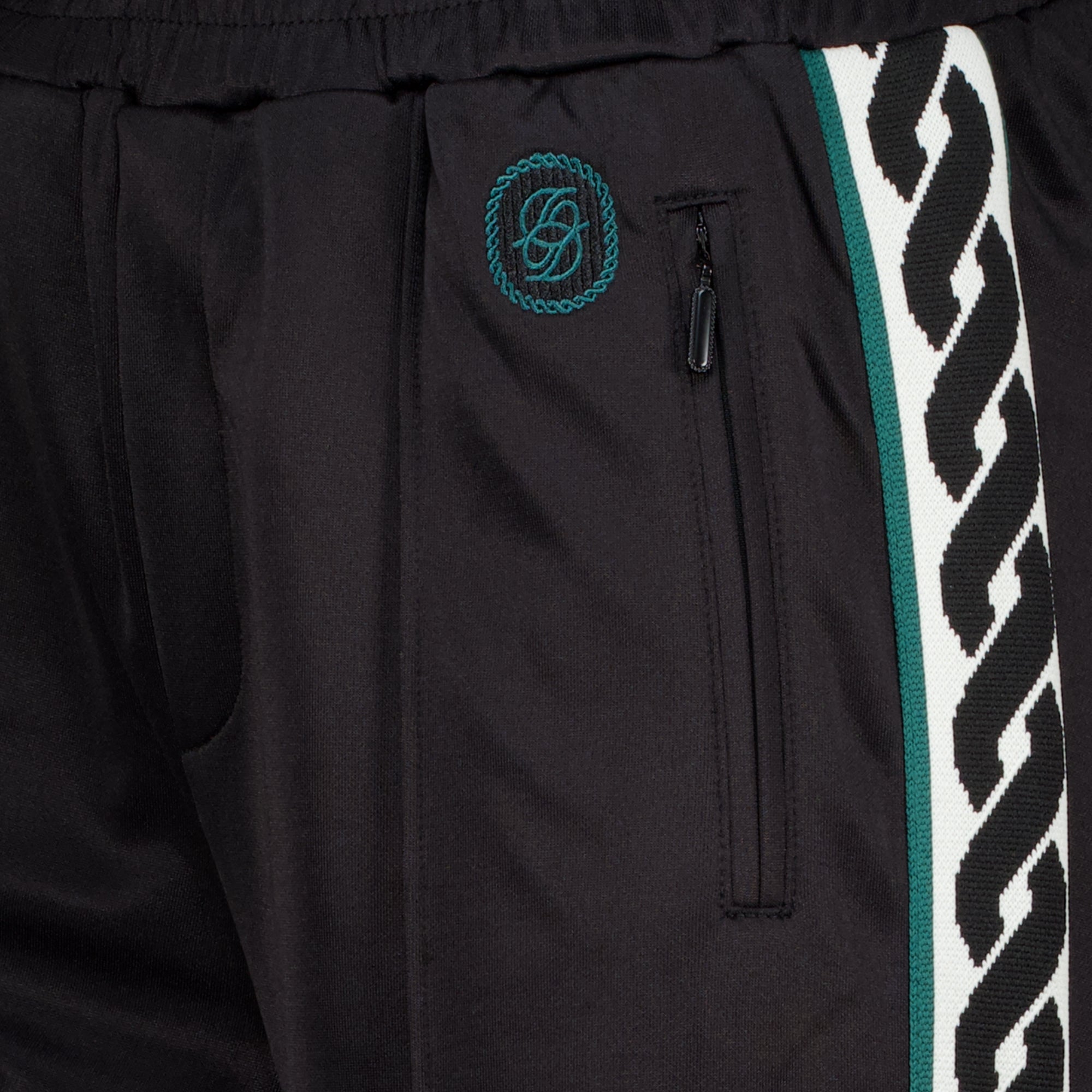 Pantalons D Miroir Black Tracksuit Bottoms Drole De Monsieur Noir Homme