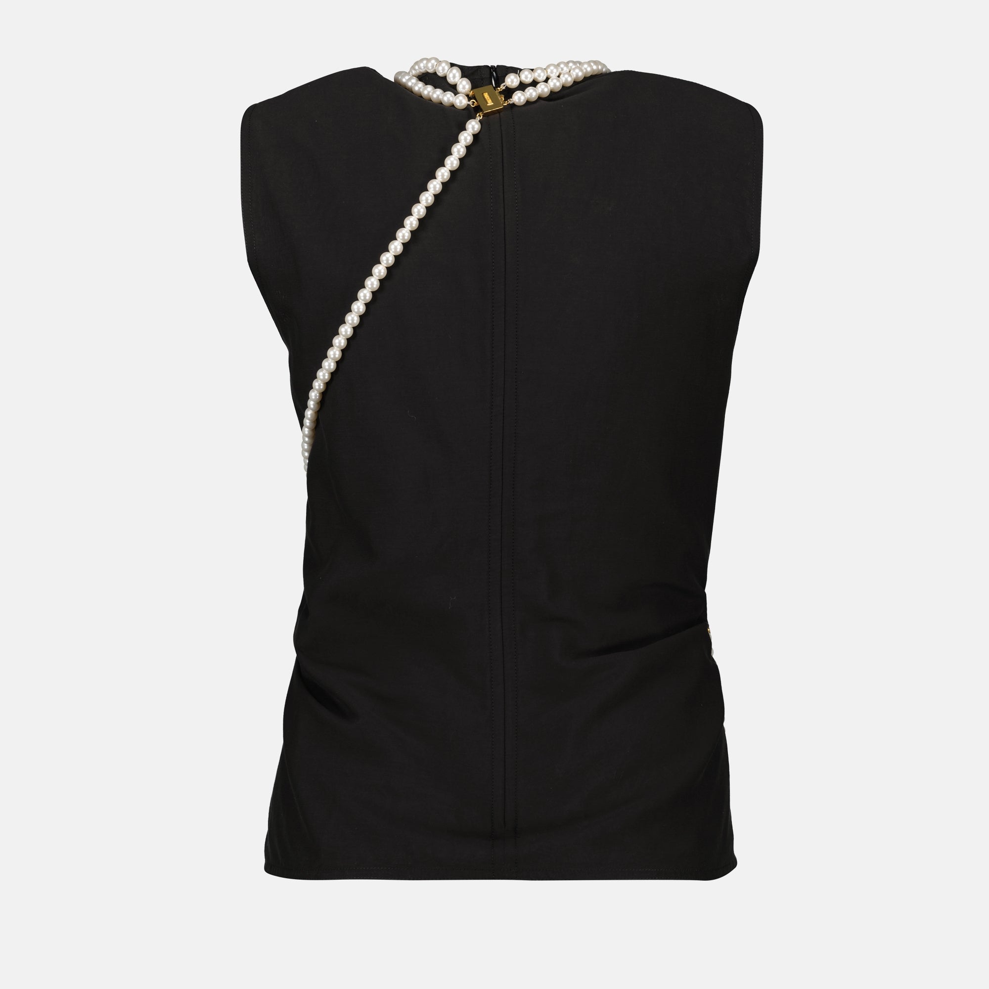 Tops Beaded Top Moschino Black Women