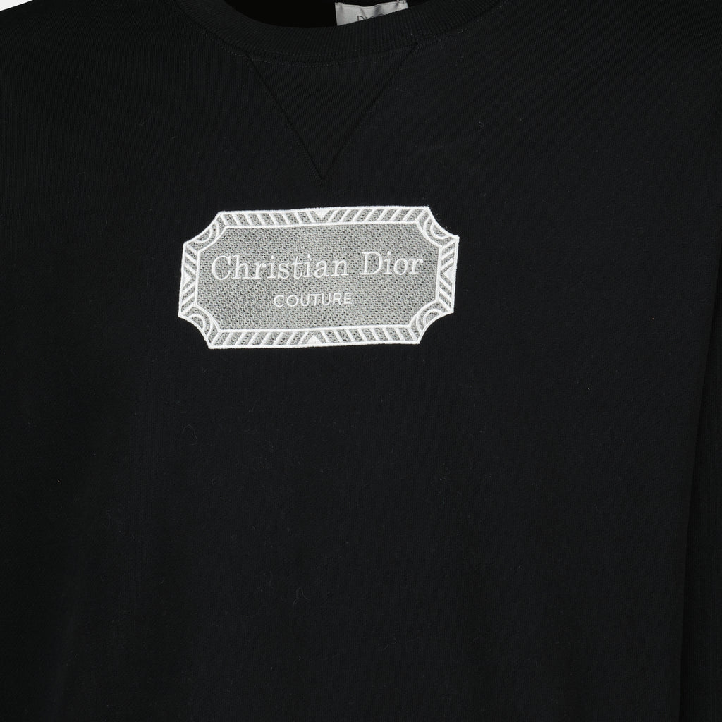 Imagen del sudadera negra Christian Dior Couture para hombre - Temporada Otoño-Invierno 2022 - Vista Detallada_1