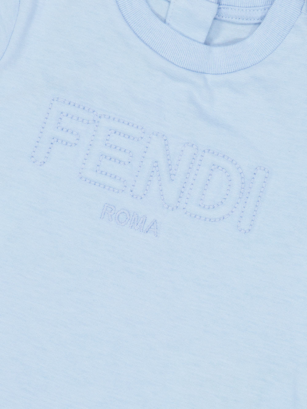 Vêtements T-shirt Fendi Roma Fendi Bleu Enfants
