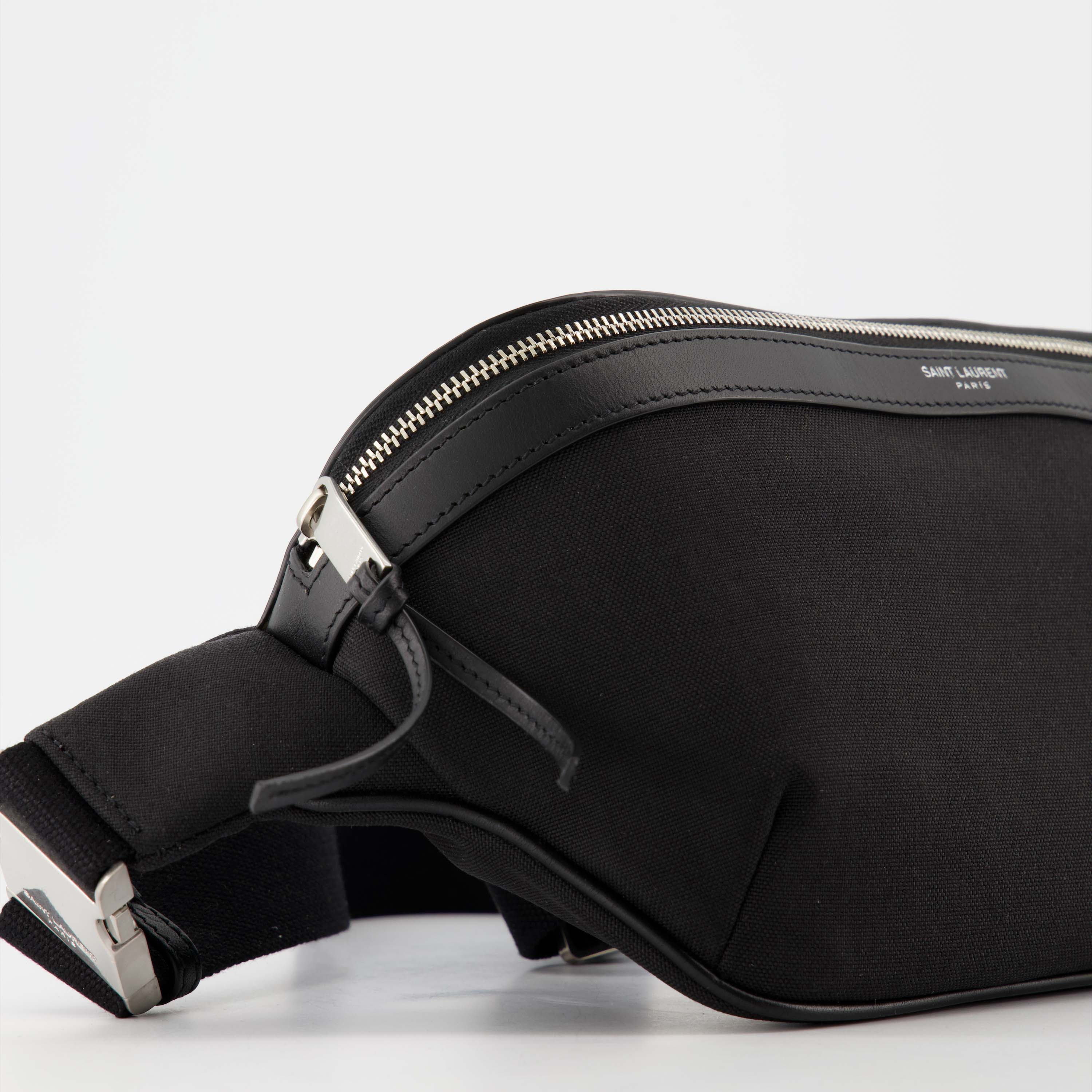 Riñoneras Bolsa de Cintura de Nylon Saint Laurent Negro Homme