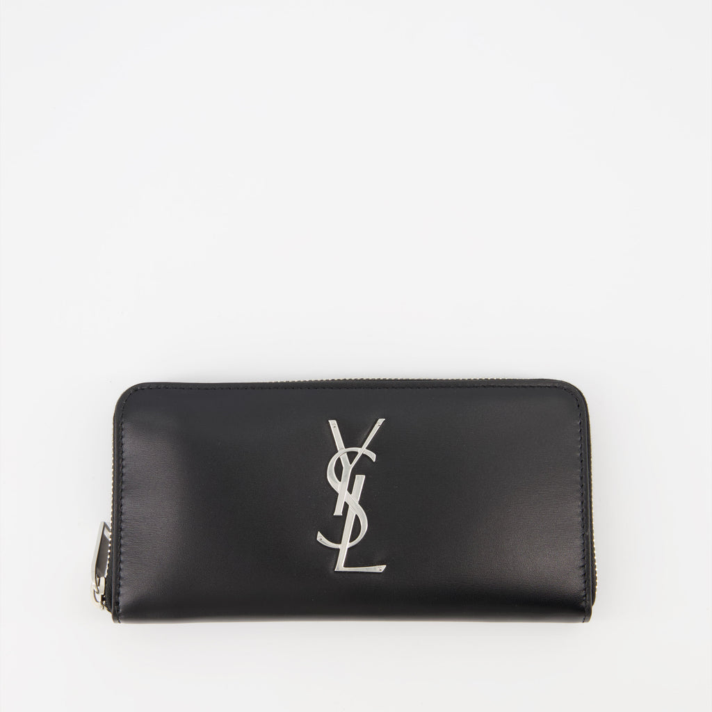 Kleine lederwaren Portefeuille Cassandre en cuir Saint Laurent Schwarz Homme