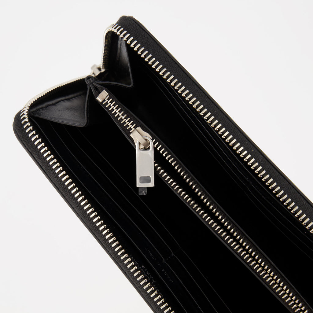 Kleine lederwaren Portefeuille Cassandre en cuir Saint Laurent Schwarz Homme