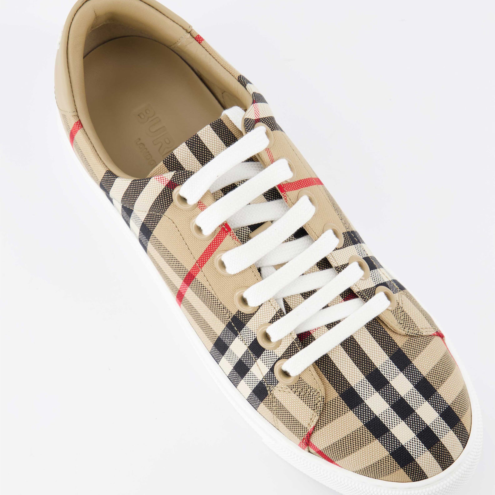 Sneakers Checked Sneakers Burberry Beige Women