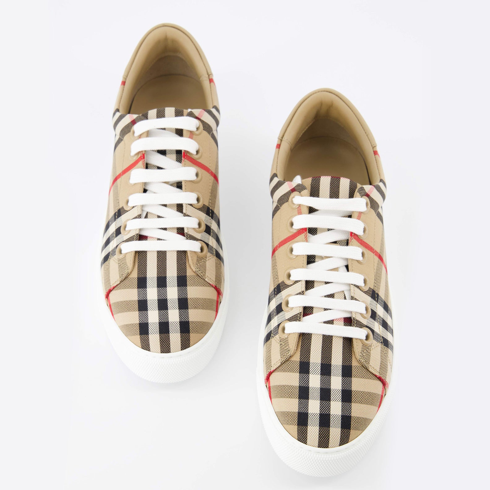Sneakers Checked Sneakers Burberry Beige Women