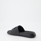 Scarpe aperte Claquettes à logo Alexander McQueen Nero Homme